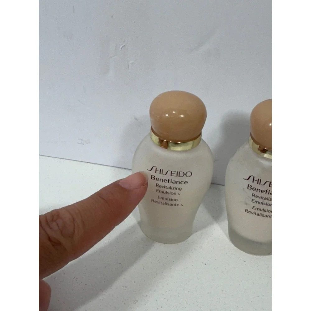 Shiseido Benefiance Revitalizing Emulsion N 15ml .5oz Travel Size Set of 3 New